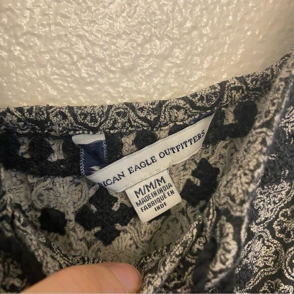 American Eagle Outfitters Black and Cream Romper - Picture 9 of 12